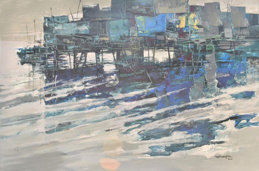 Triển lãm tranh: Tranh từ Alum tác phẩm trừng bày. Nguồn: tranchauartist